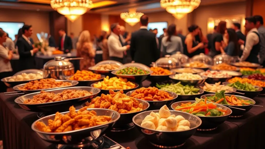 Corporate catering in Atlanta featuring authentic Chinese-American cuisine.