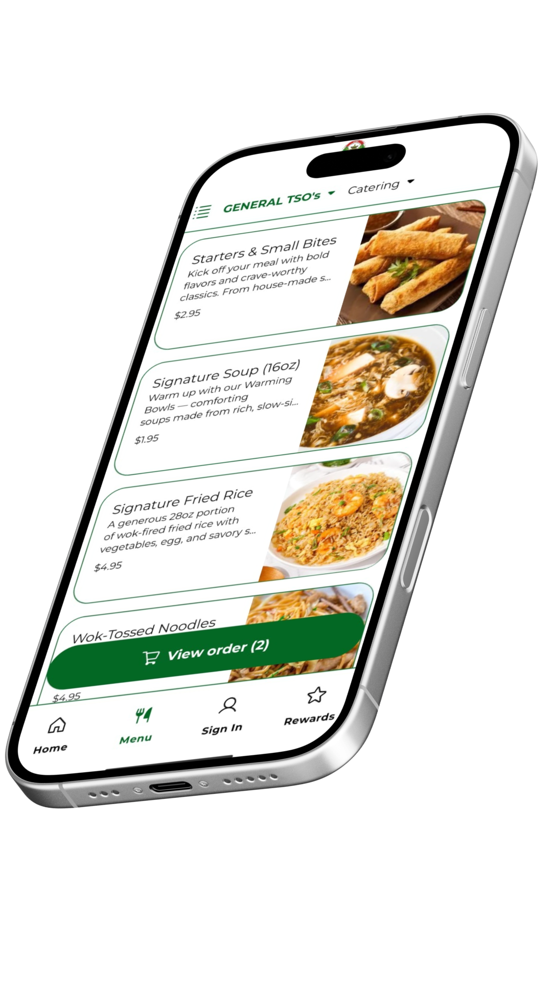 General Tso’s app preview